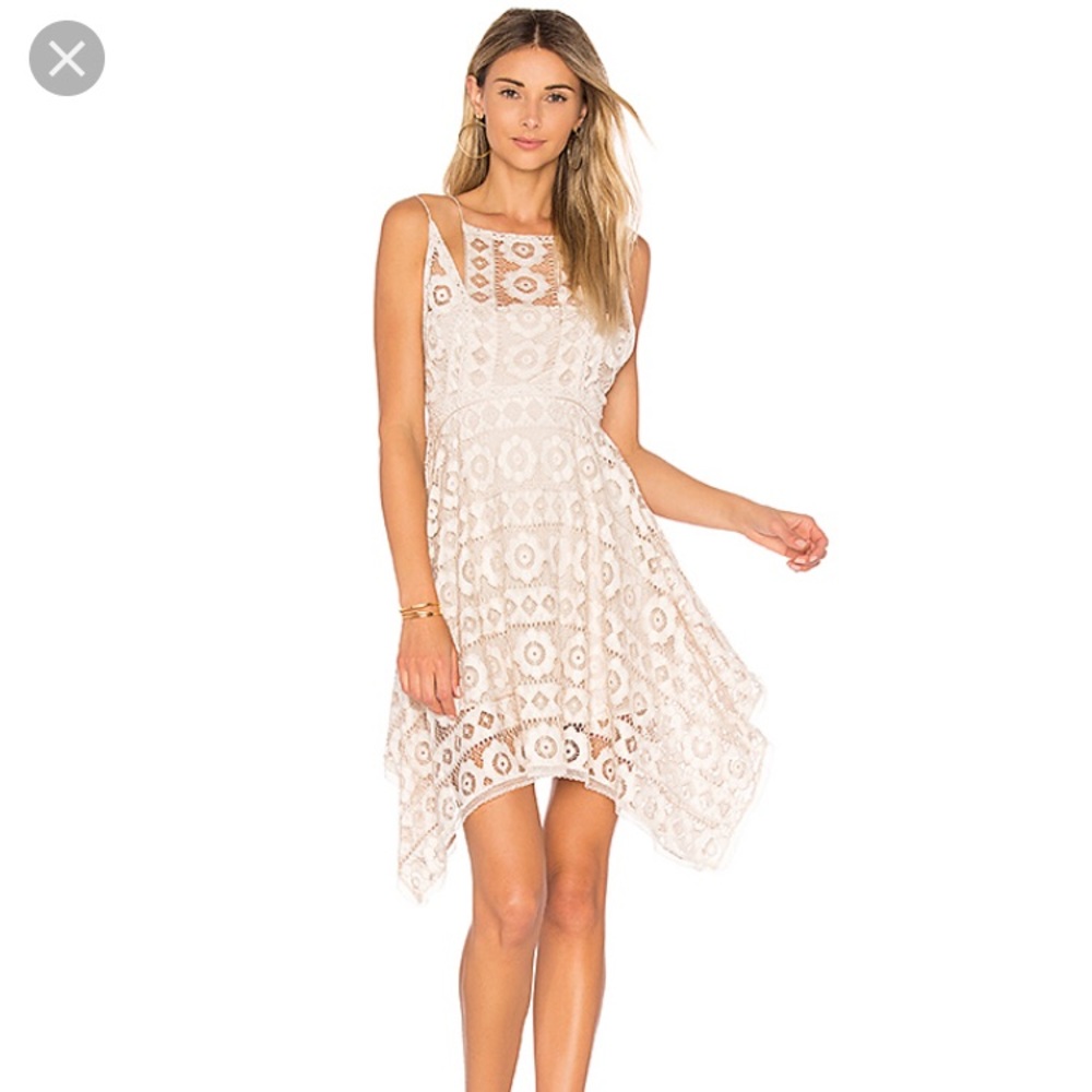 Free People Just Like Honey Lace dress in ivory